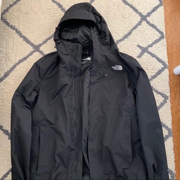 north face black triclimate jacket